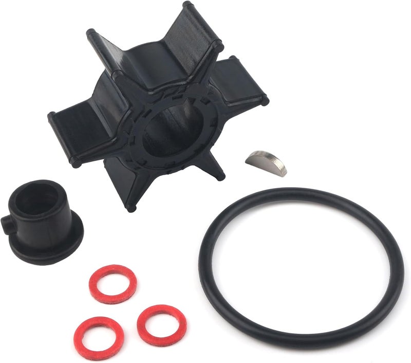 QUICKMARINE 6H4-44352 Marine Water Pump Impeller Service Kit fits Yamaha 4 Stroke 25 HP Boat Outboard Motor Replacement 6H4-44352-00 6H4-44352-01 Sierra 18-3068 - Image 1